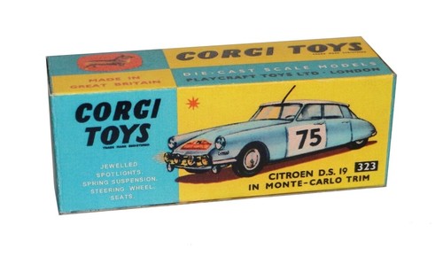 Corgi toys boîte box repro