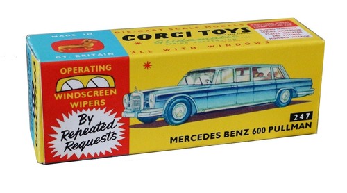 Corgi toys boîte box repro